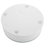 Base giratoria eléctrica 14cm blanco con espejo. Plataforma rotatoria con iluminación LED - SR03500 - 04