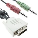 Conmutador KVM compacto USB DVI AUDIO de 1KVM a 2CPU - SW07200 - 04