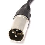 Cable de audio estéreo XLR 3-pin macho a RCA macho de 1m - AZ00100 - 02
