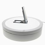 Base giratoria eléctrica iluminada de 40 cm. Plataforma rotatoria de color blanco para fotografía - SR08200 - 04