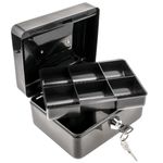 Caja fuerte portátil para dinero caudales billetes y monedas 198 x 158 x 88 mm - BY00200 - 05