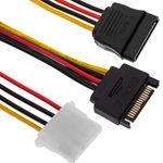 Cable alimentación SATA 15PM a SATA 15PM y MOLEX 4PM de 25cm - DL02700 - 01