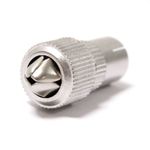 Conector de antena de TV hembra tipo recto metálico - TT01600 - 02