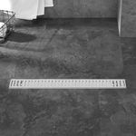 Canaleta de desagüe 80x7.5cm con rejilla en acero inoxidable mate - KS41600 - 03