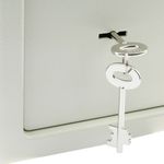 Caja fuerte de seguridad de acero y con llaves 31 x 20 x 20 cm beige - BY01200 - 08