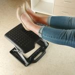 Reposapiés con plataforma ajustable de plástico negro 455 x 330 mm 6 niveles - S101500 - 10