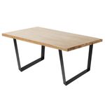 Pies rectangulares para mesa. Patas en acero negro 700 x 80 x 710 mm 2-pack - IP01400 - 04