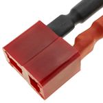 Cable T PLUG hembra a TAMIYA #1 macho de 8cm 14AWG Carga y fuente alimentación - KM05700 - 07