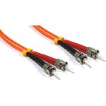 Cable de fibra óptica ST a ST multimodo duplex 50/125 de 15 m - FX04800 - 01