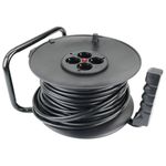 Enrollacables eléctrico de 4 schuko de 25 m - CH01400 - 02