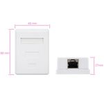 Caja de superficie de 1 RJ45 Cat.6 FTP - RI04400 - 03