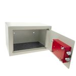 Caja fuerte de seguridad de acero y con llaves 31 x 20 x 20 cm beige - BY01200 - 09