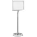 Marco de aluminio A4 240x325mm con peana para carteles de publicidad o anuncios - LX08000 - 01