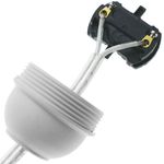 Cable alimentación con interruptor conector bipolar a bornes transparente 2m - NV09400 - 02