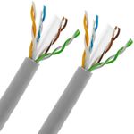 Bobina de cable de red ethernet Cat. 6 UTP de 305 m flexible de color gris - LM06400 - 04