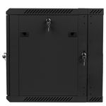 Armario Rack mural 19" 12U F600 600x600x640mm pared desmontado DIY negro Lanberg - WK34000 - 05