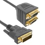 Cable duplicador pasivo de 1 DVI a 2 DVI - HD08200 - 01