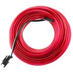 Cable electroluminiscente rosa de 2.3mm en bobina 5m con pilas - NW00600 - 01