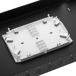 Patch Panel de fibra Óptica 1U negro de 12 SC Simplex o 12 LC duplex - FQ00100 - 05