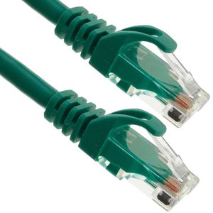 Cable de red ethernet Cat. 6a UTP de 0,5 m de color verde