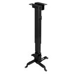 Soporte de techo con mástil 13cm 43cm 65cm para proyector 20 Kg negro - TQ27500 - 01