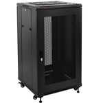 Armario rack 19" de pie 22U 600x600x1160mm puerta perforada MobiRack GO montado - WA10100 - 01