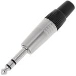 Conector jack 6.3mm macho estéreo TRS metal - XN08200 - 01