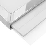 Portacarteles A3 color plata para poste separador - BB04300 - 08