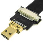 Cable vídeo HDMI plano FPV 50 cm A-macho a micro D-macho - HG08500 - 08