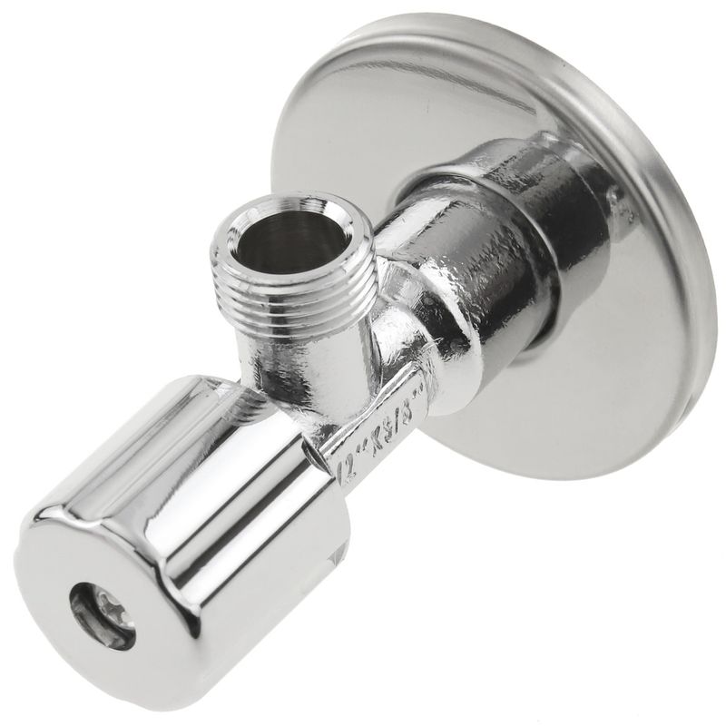 Llave de paso en escuadra cierre pistón regulable 1/2"-3/8" - KS18400 - 01