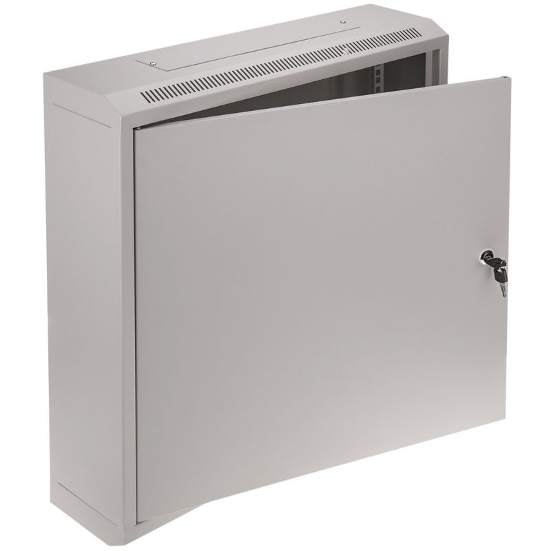 Armario rack mural 19'' 12U 600x150x640mm pared con puerta metálica SOHORack blanco - WR02800 - 01