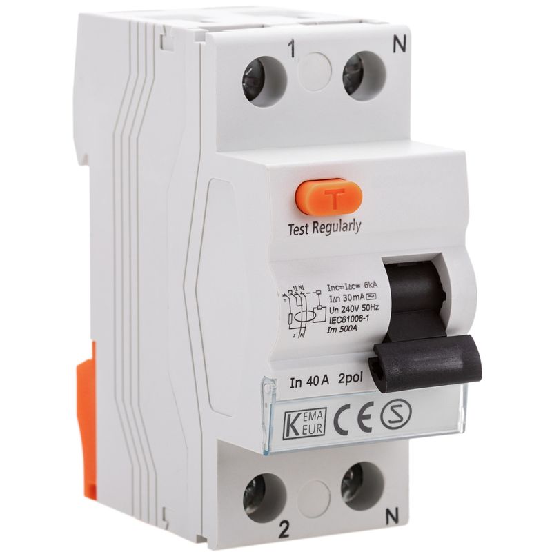 Interruptor diferencial 2P 40A 6kA - JW03100 - 01