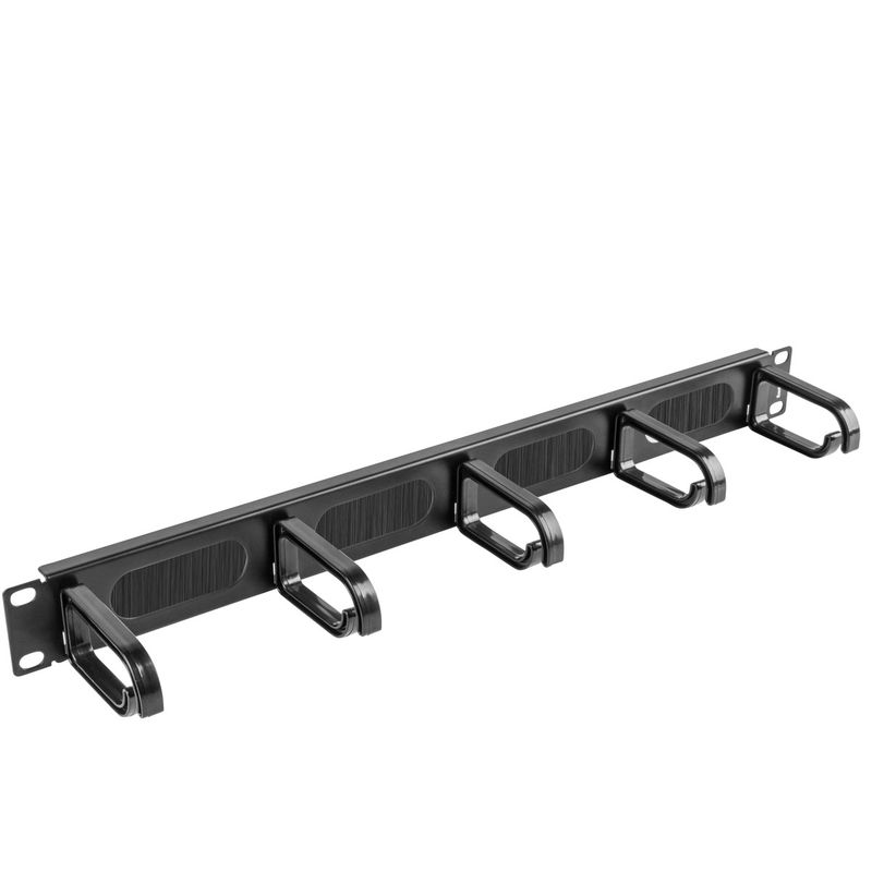 Panel pasacables para armario rack 19" de 5 de anillas 1U Lanberg AK-1203-B - RM13600 - 01