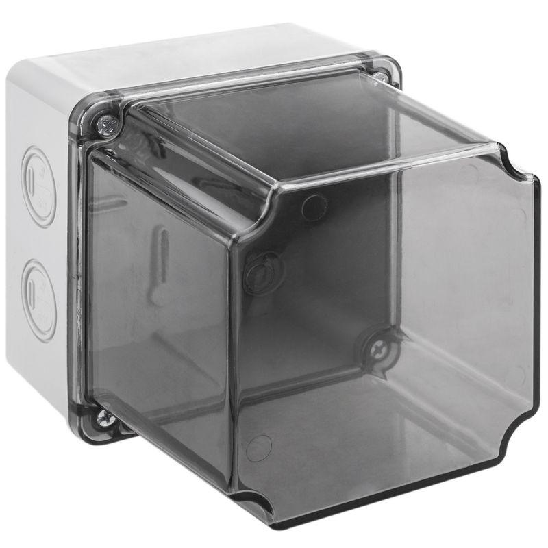 Caja de superficie cuadrada transparente IP66 libre de halógenos LSZH 120x120x140mm - AE15800 - 01