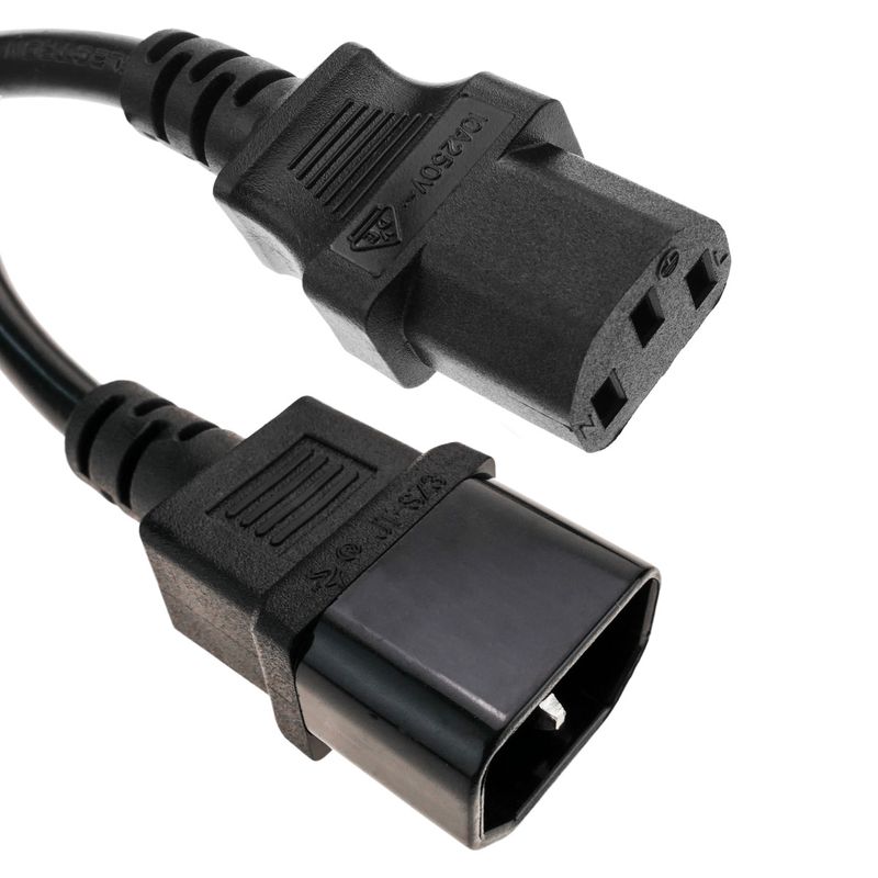 Cable de alimentación eléctrico IEC-60320 C13 a C14 de 5m - CH02300 - 01