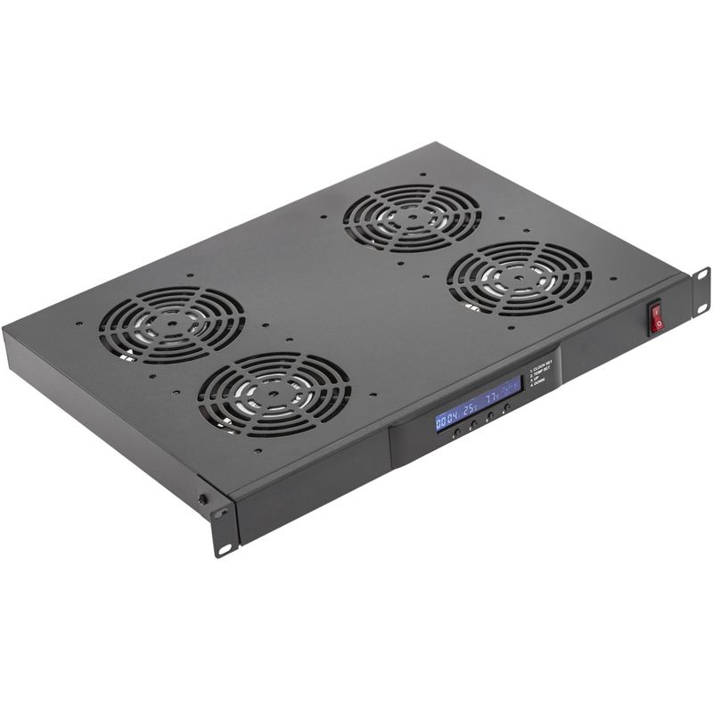 Kit de ventilación con termostato para armario rack 19" de 4 ventiladores de 120mm - RK07400 - 01