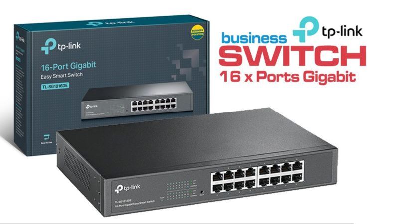 Switch TP-Link TL-SG1016DE easy smart 16p. 10/100/1000Mbps - TL-SG1016DE - 01