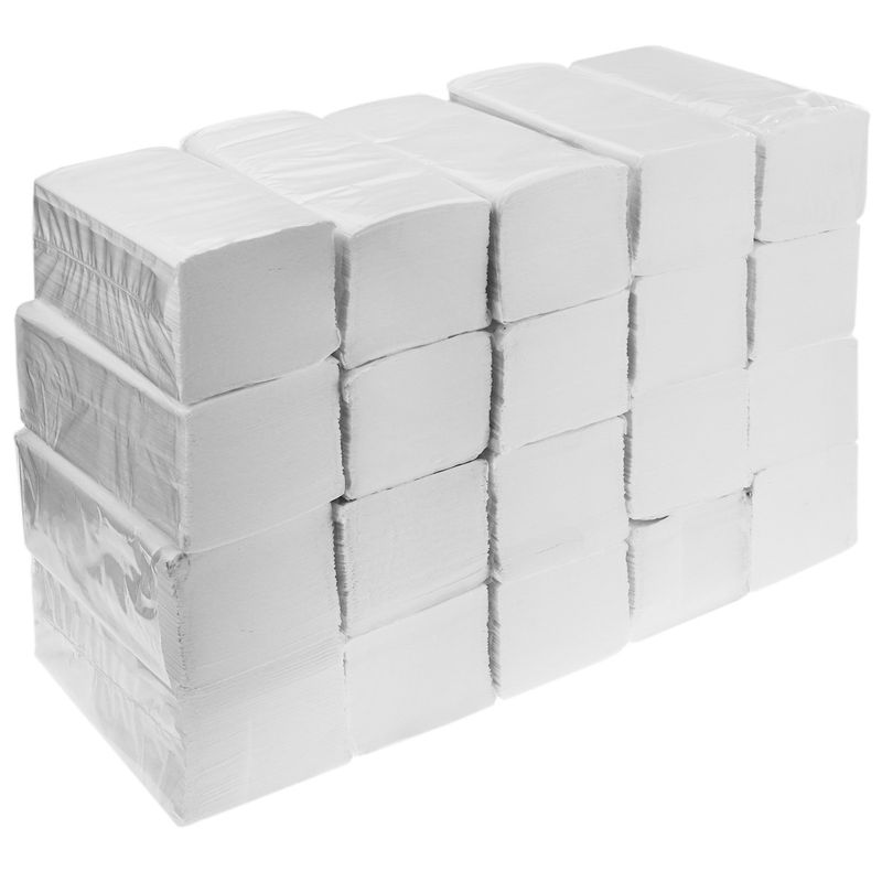 Toallas de papel secamanos doble capa plegado en V Caja de 4000 uds - KS06900 - 01