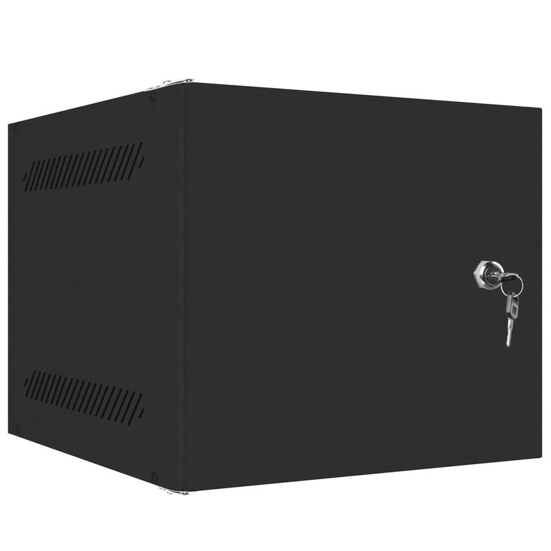 Armario Rack mural 10" 4U F310 280x310x247mm pared desmontado DIY negro Lanberg - TR18700 - 01