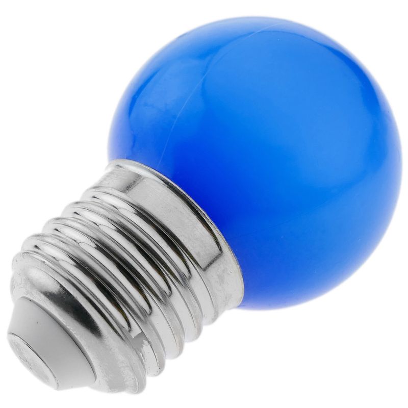 Bombilla LED G45 E27 230VAC 1,5W luz azul - NT09800 - 01