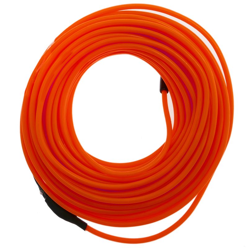 Cable electroluminiscente rojo de 2.3mm en bobina 5m con pilas - NW01000 - 01