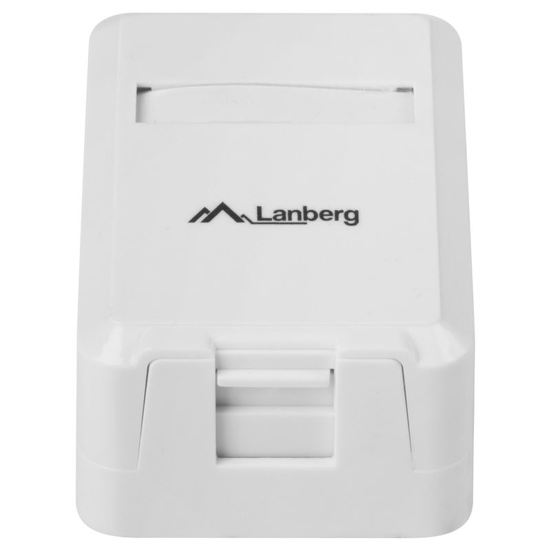 Caja de montaje de superficie Lanberg para Keystone 1 puerto OK1-0001-W - RX18100 - 01