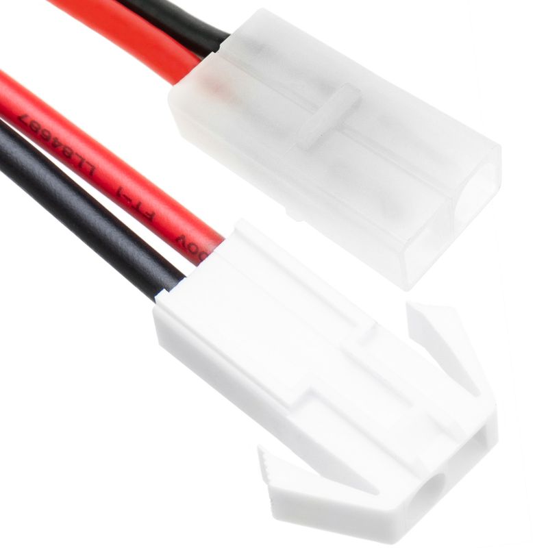 Cable adaptador compatible con Tamiya macho a MiniTamiya macho cruzado de 200mm - TY02500 - 01