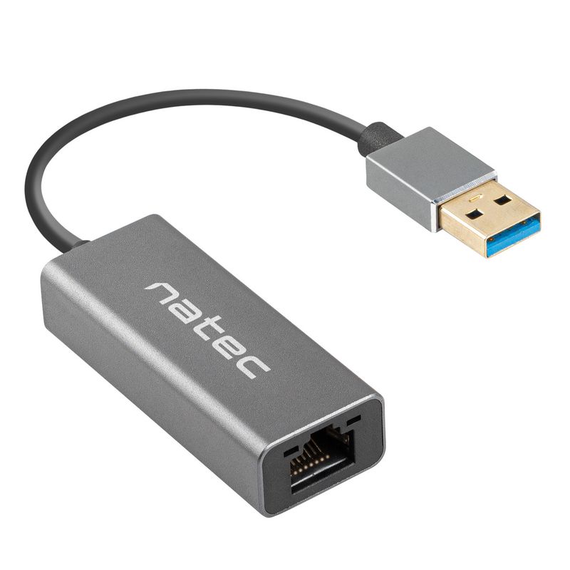 Adaptador ethernet USB-A a RJ45 1Gbps Natec Cricket NNC-1924 - NT38700 - 01