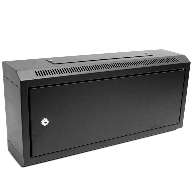Armario rack mural 19'' 4U 600x150x288mm pared con puerta metálica SOHORack - WK00500 - 01
