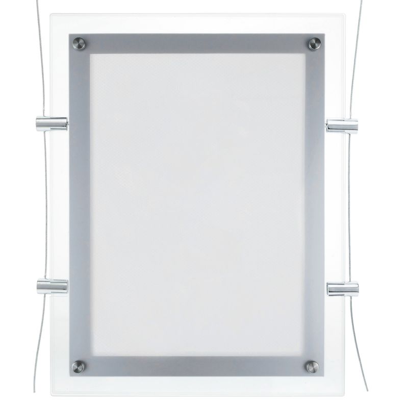 Marco cuadro iluminado por LED A4 372x285mm doble cara de metacrilato para cartel anuncio letrero - S114800 - 01