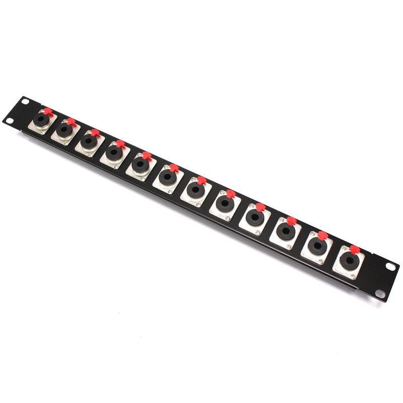 Patch panel rack19 12-port jack6.3mm-hembra 1U - XQ02600 - 01