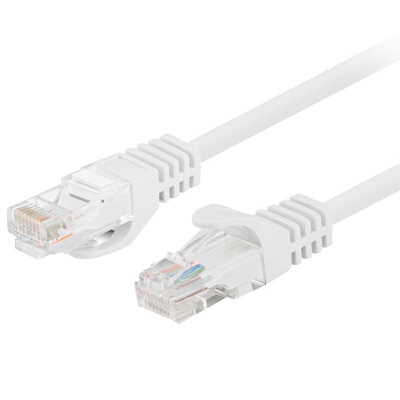Cable de red ethernet Cat. 5e UTP de 0,25 m de color blanco PCU5-10CC-0025-W - RL17000 - 01