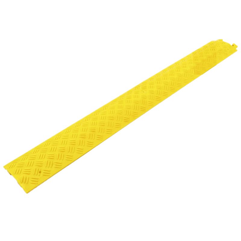 Pasacables de suelo para protección de cables eléctricos de 1 vía 100x13 cm amarillo rígido - BT03500 - 01