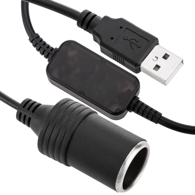 Inversor conversor de USB 5v a mechero de coche 12v - US07200 - 01